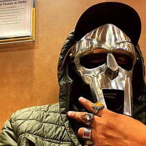 MF DOOM MASK - Real Steel Handcrafted